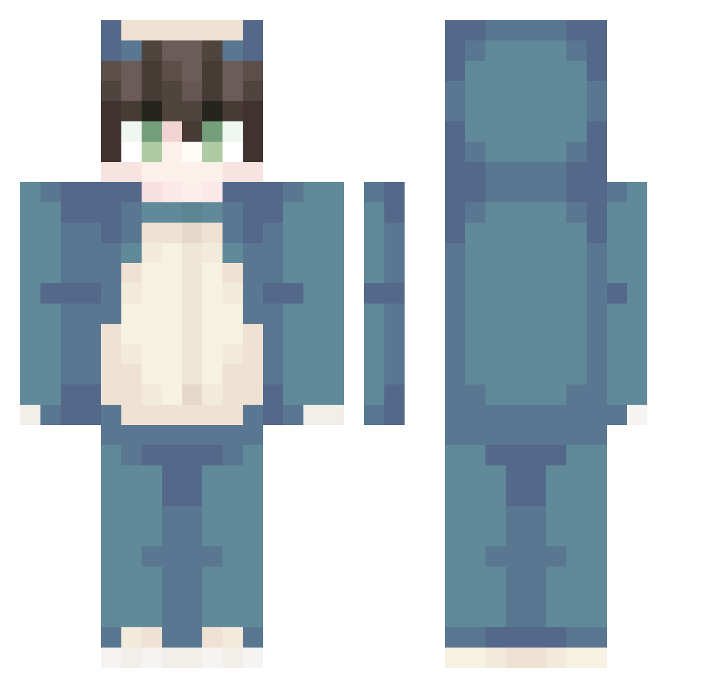phantom2101 Minecraft skin, front and back view