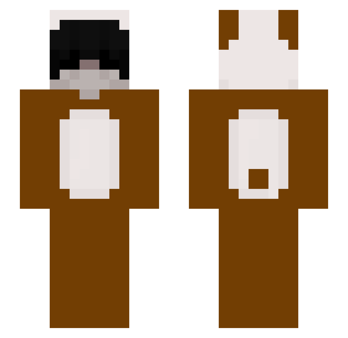 prot6 Minecraft skin, front and back view