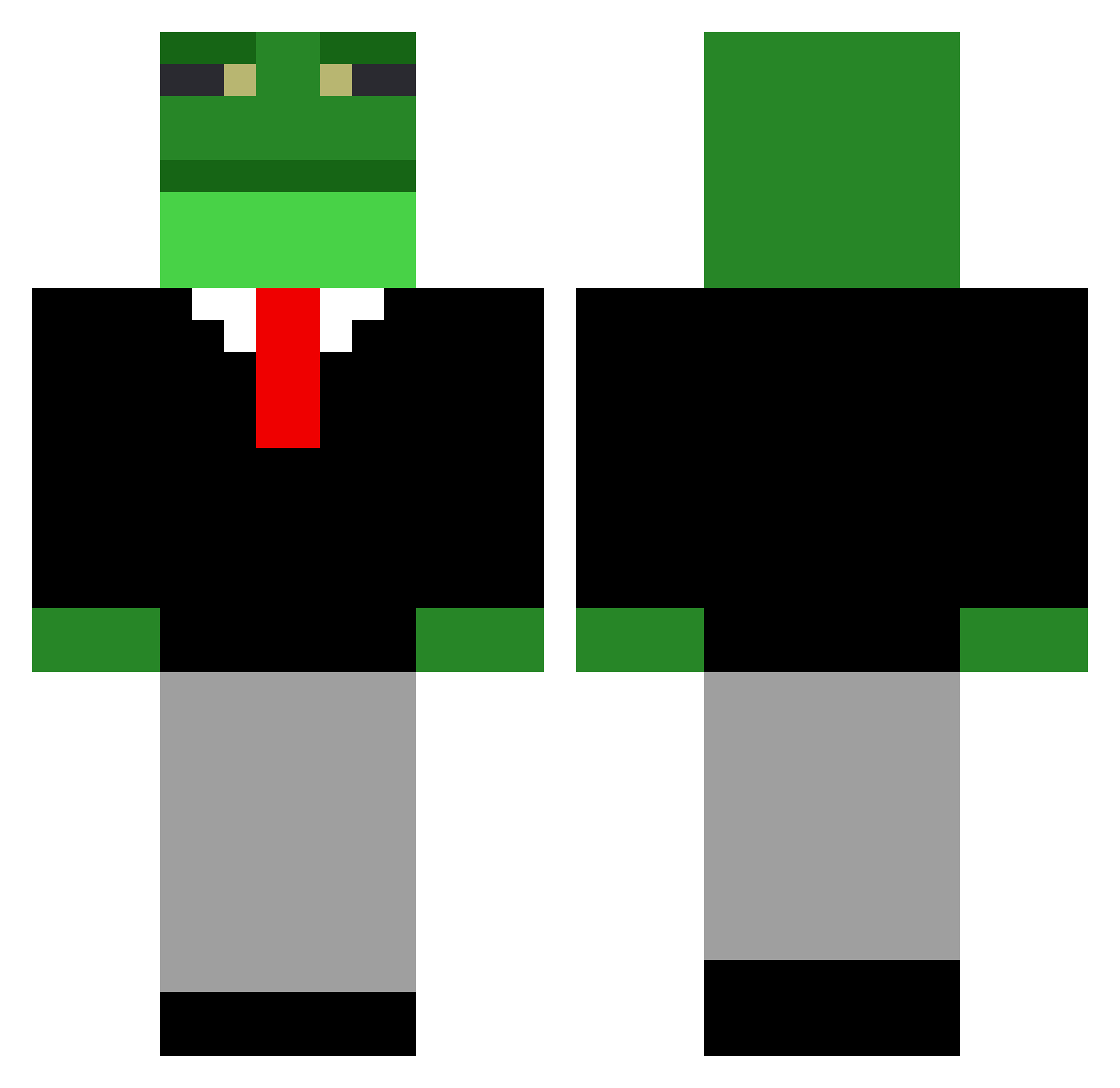 szymon155 Minecraft skin, front and back view