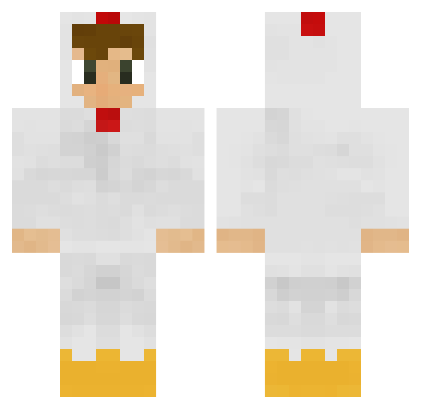 N1nzAW Minecraft skin, front and back view