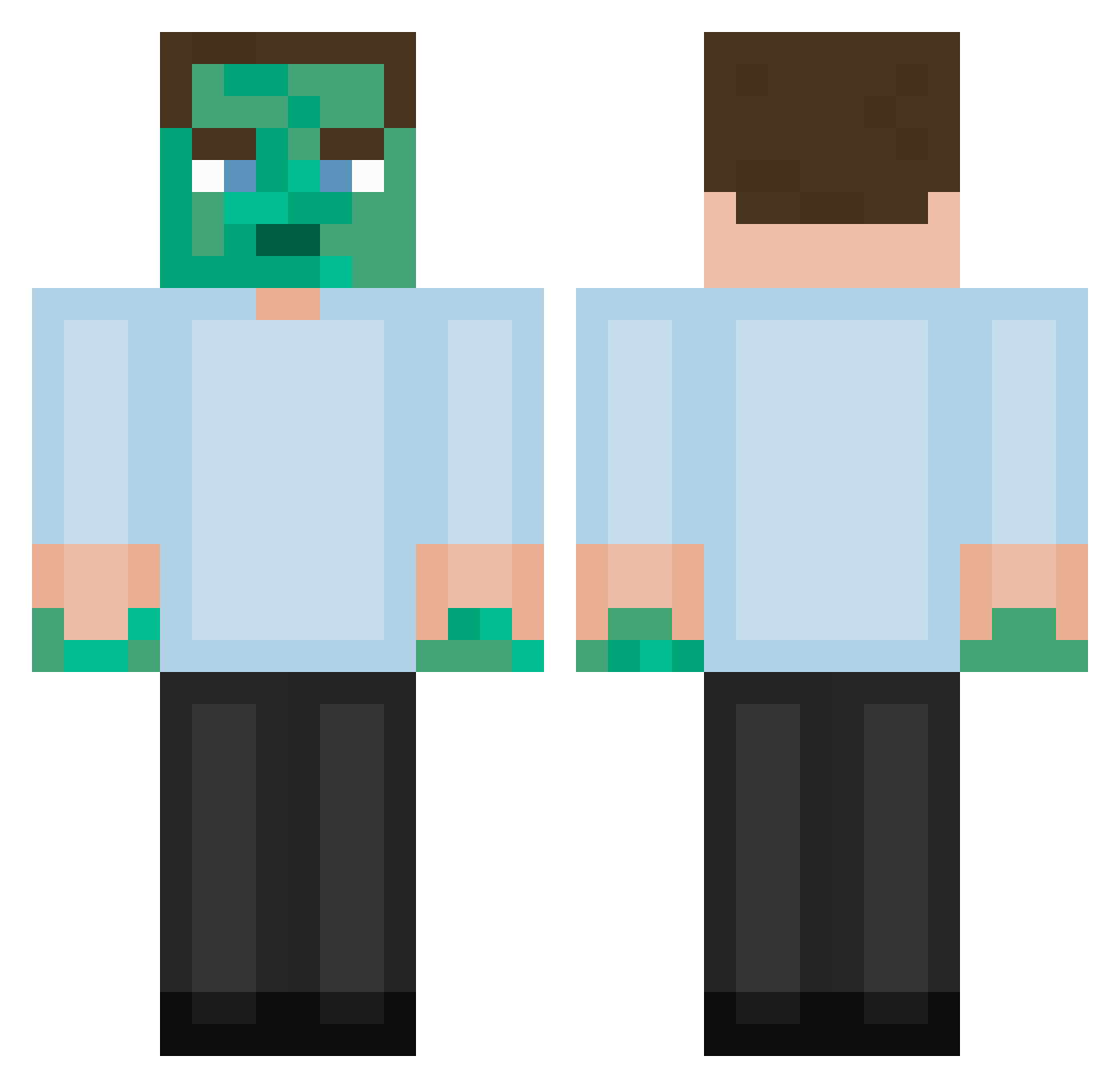 eb4natik Minecraft skin, front and back view