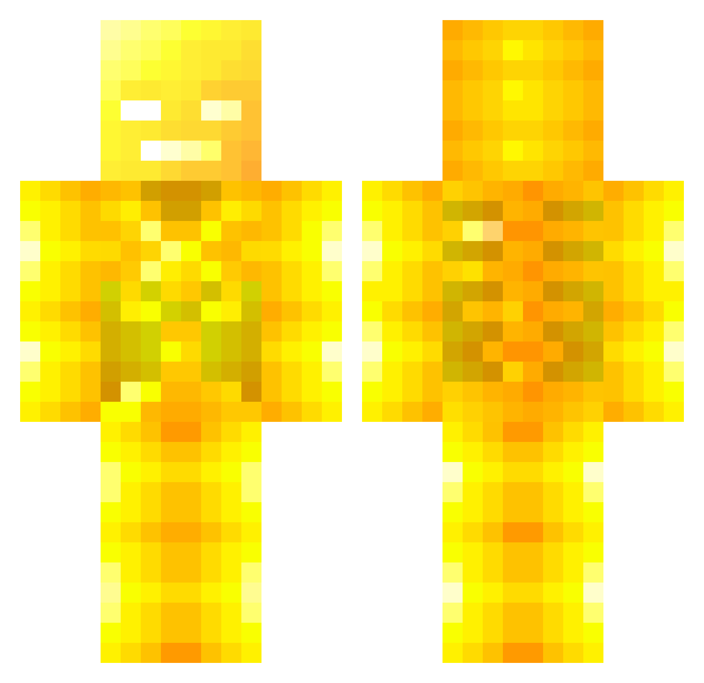 raccoon027 Minecraft skin, front and back view