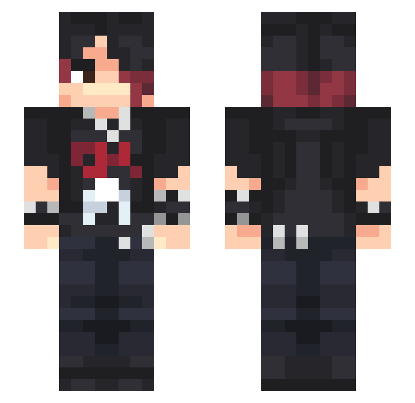 Gabe_1016 Minecraft skin, front and back view