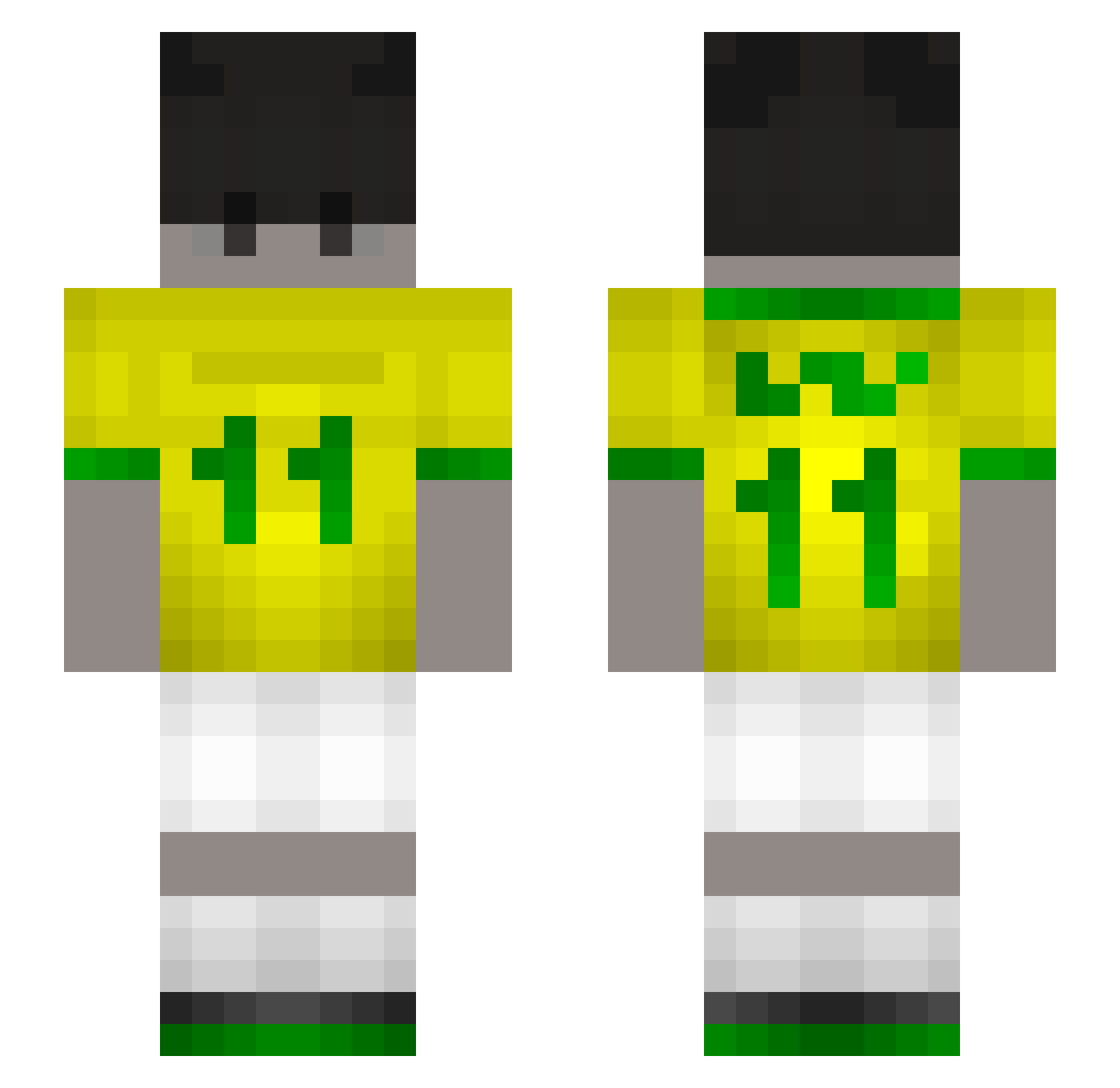 KOTLBERSERKER Minecraft skin, front and back view