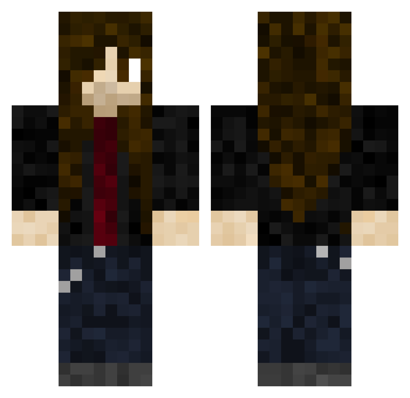 SirDoooche22 Minecraft skin, front and back view