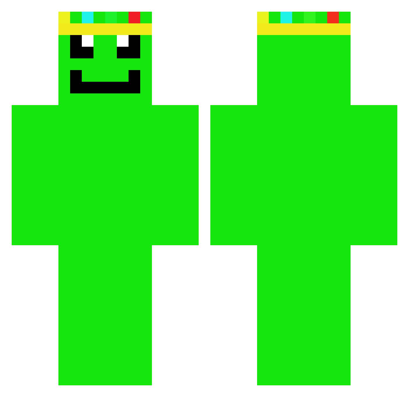 Straz123 Minecraft skin, front and back view
