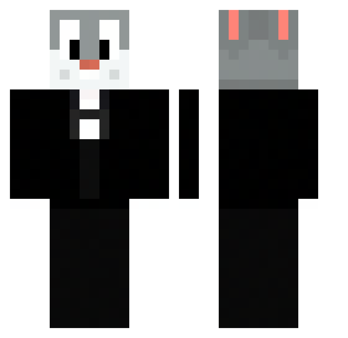 Renatinhasz Minecraft skin, front and back view