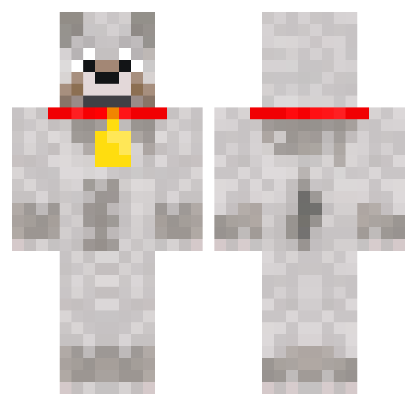 Puppys999 Minecraft skin, front and back view