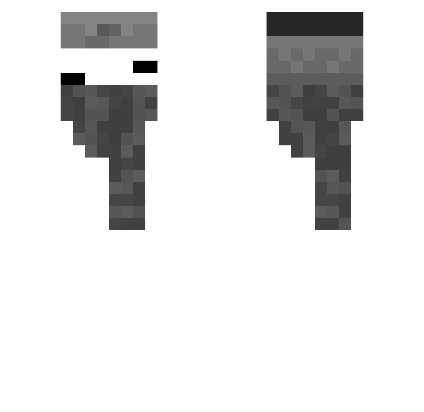 Qtizz_k Minecraft skin, front and back view