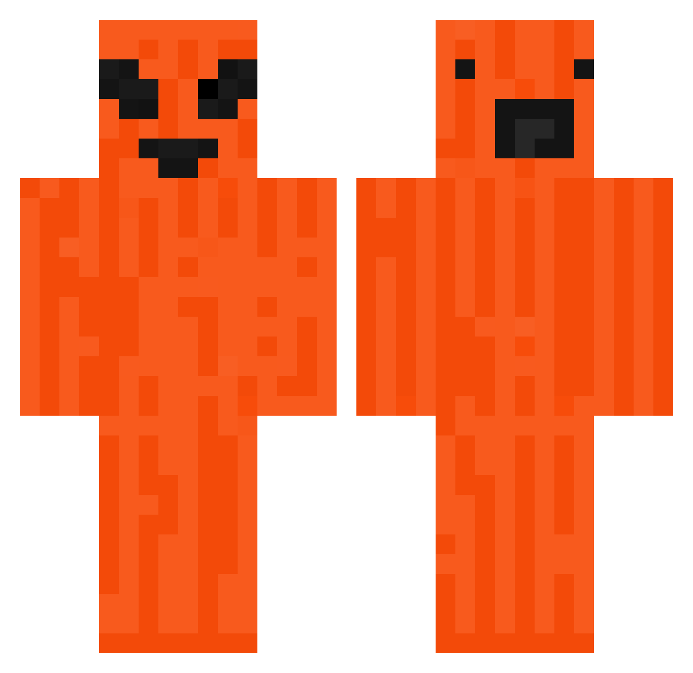 baby_broccoli10 Minecraft skin, front and back view
