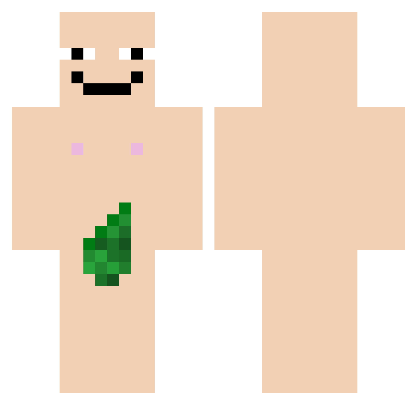2222222gn Minecraft skin, front and back view