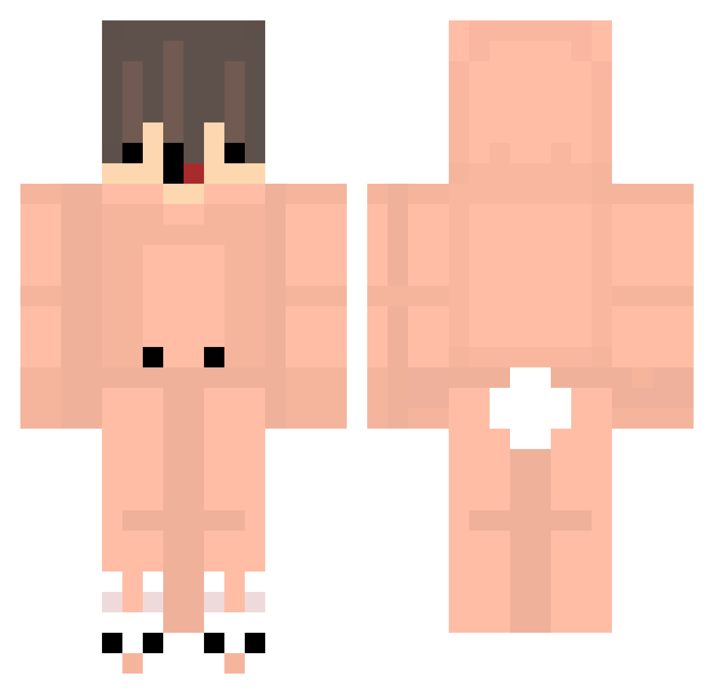 SmurrfiG Minecraft skin, front and back view