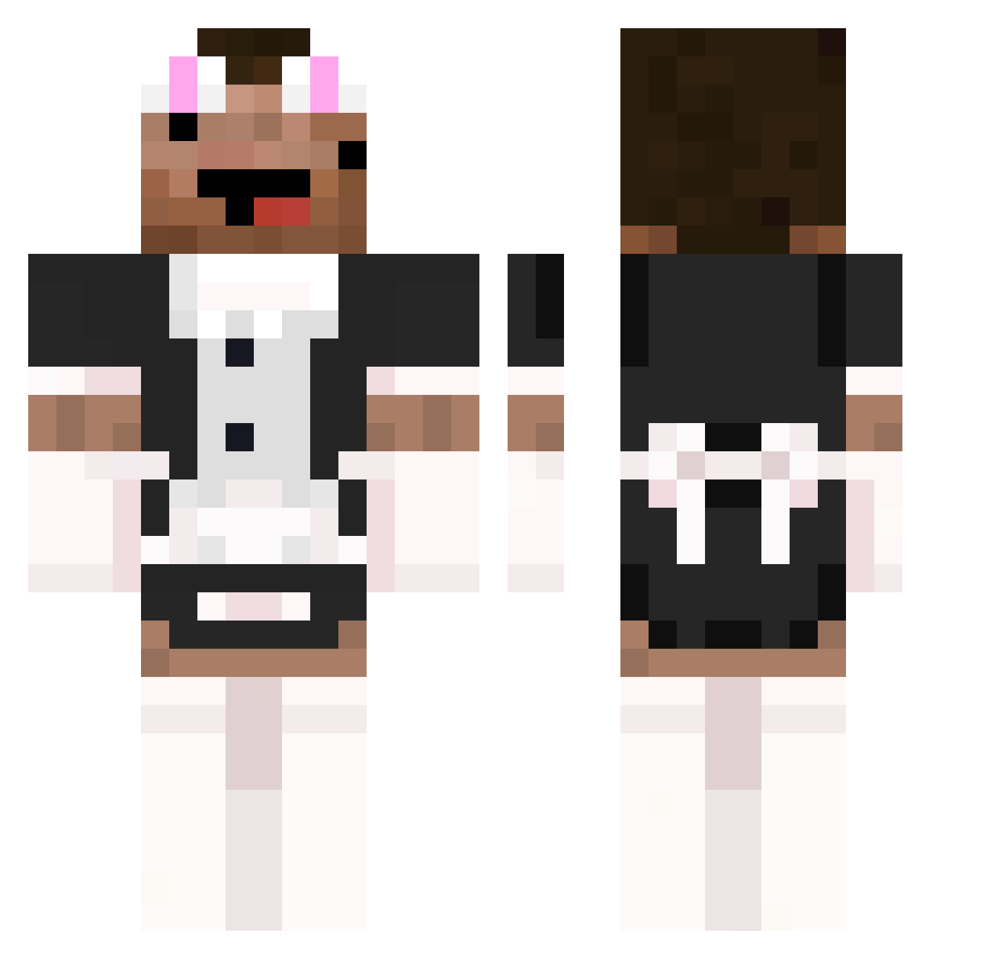Super_eg Minecraft skin, front and back view