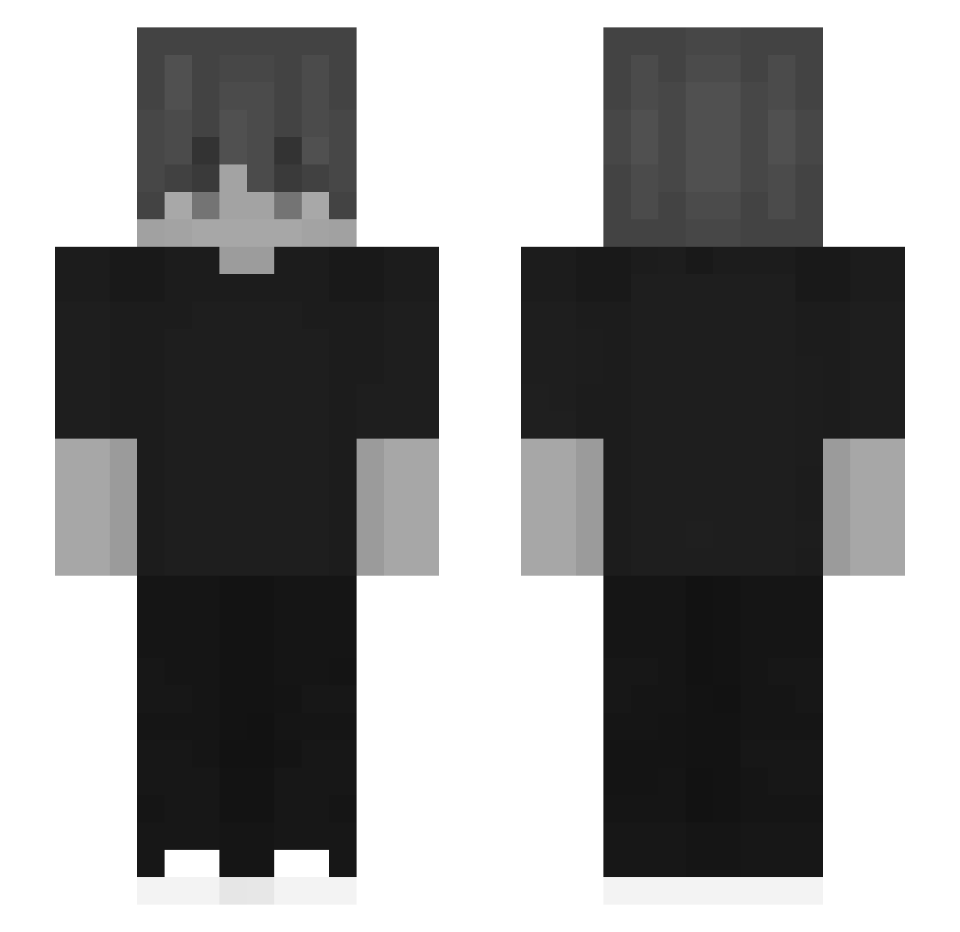Aimifyy Minecraft skin, front and back view