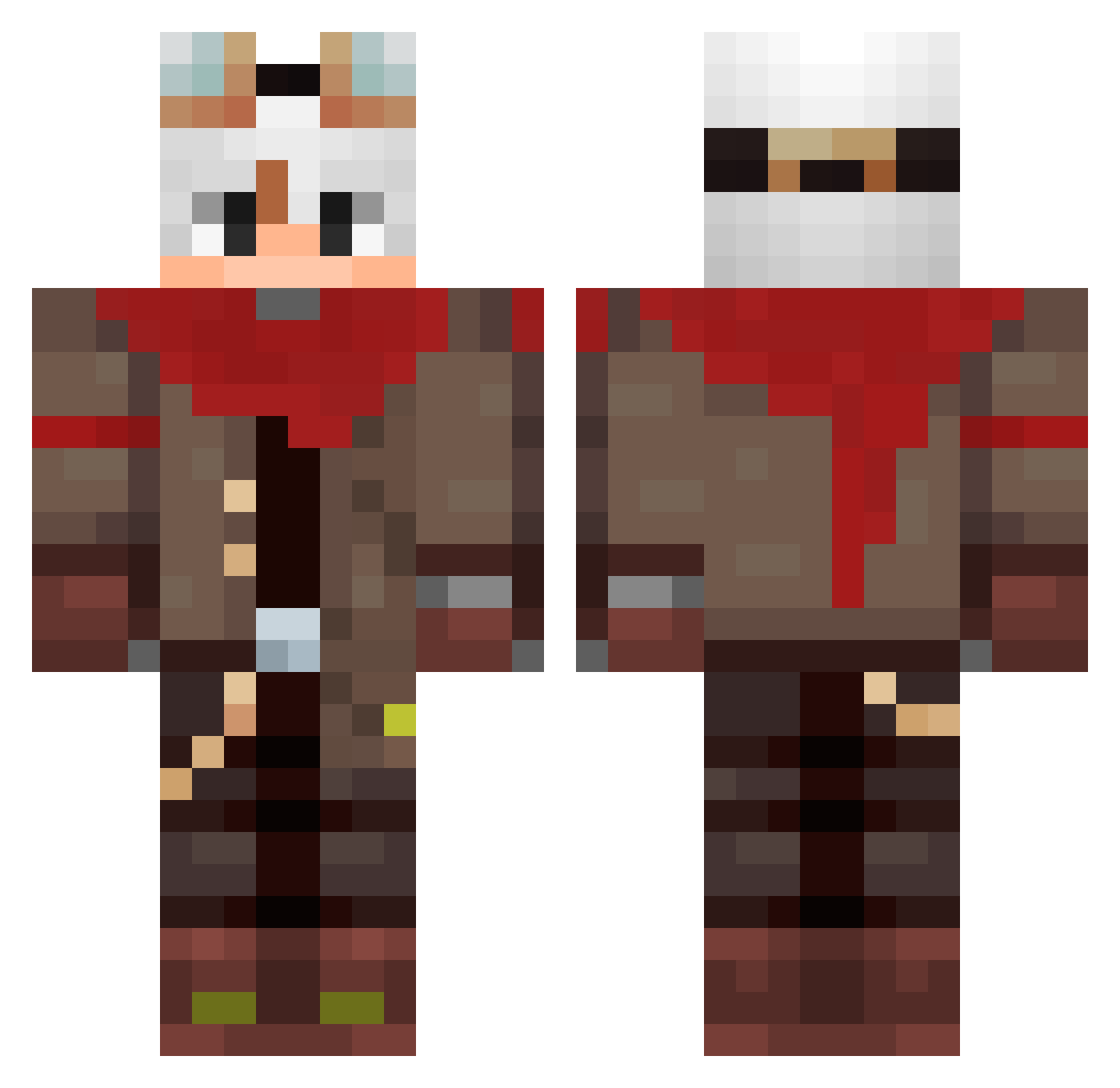 TempestWinds Minecraft skin, front and back view