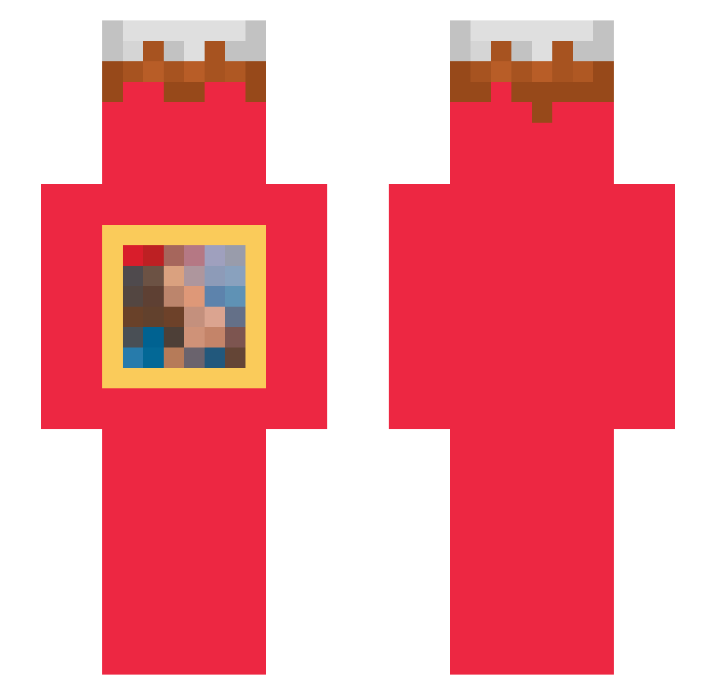 MMAP Minecraft skin, front and back view