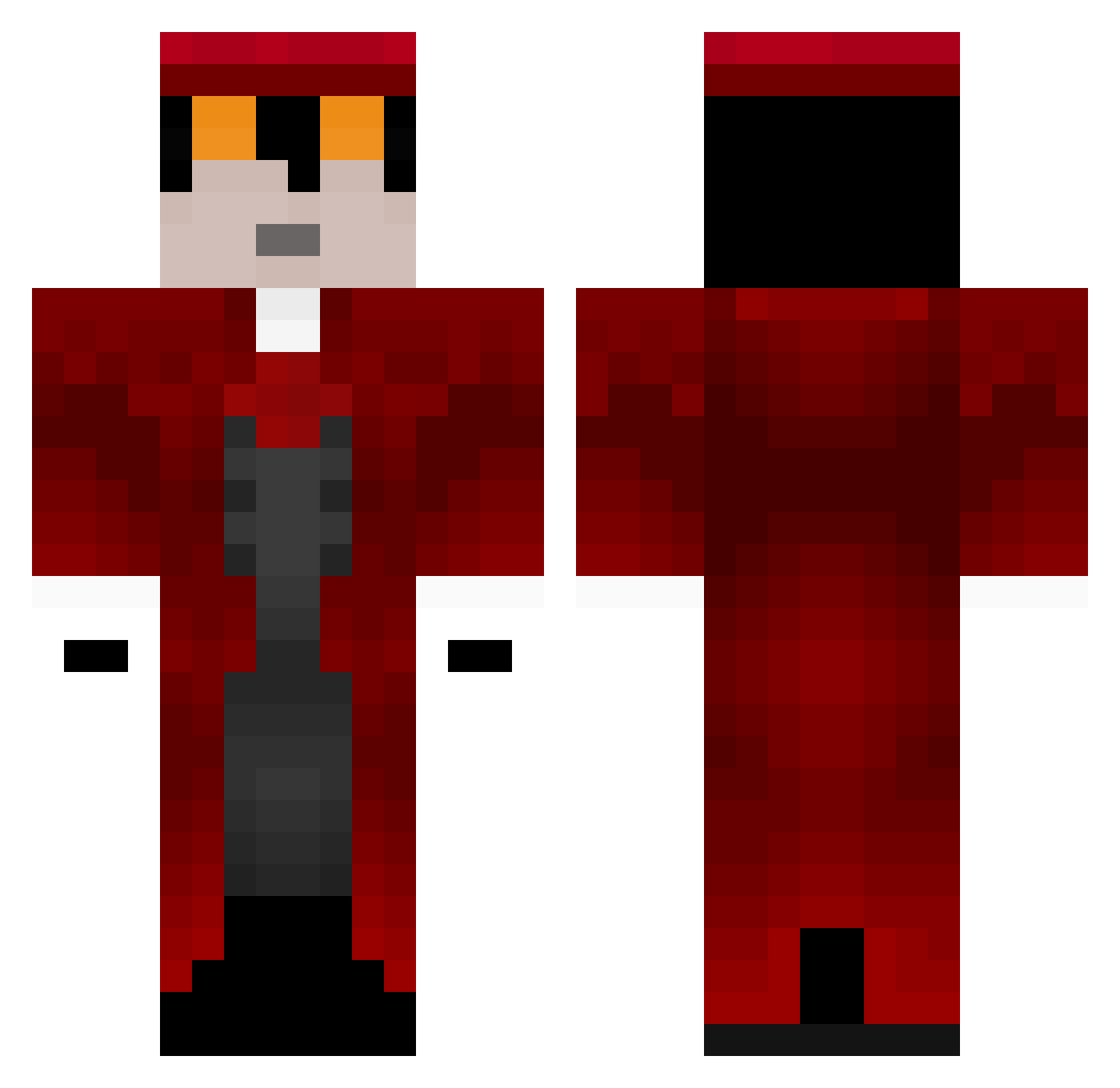 Naiye Minecraft skin, front and back view