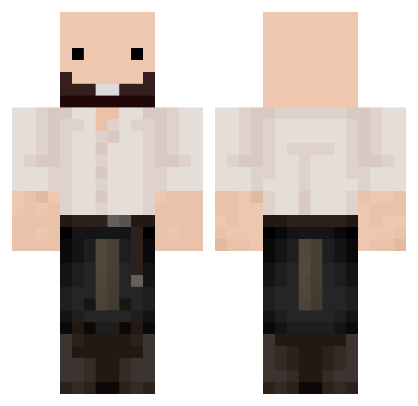 cheese0716 Minecraft skin, front and back view