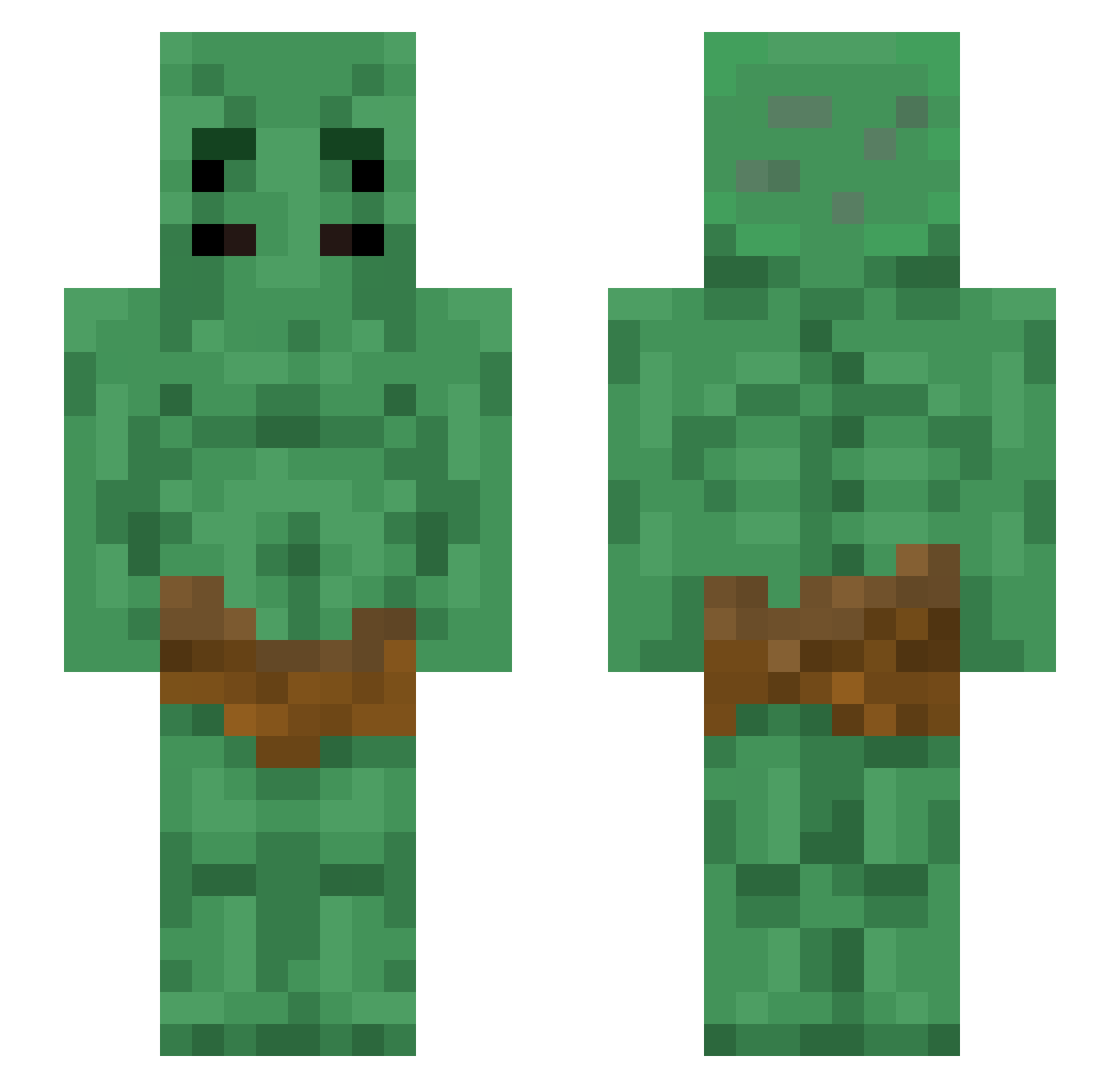 pandapit420 Minecraft skin, front and back view