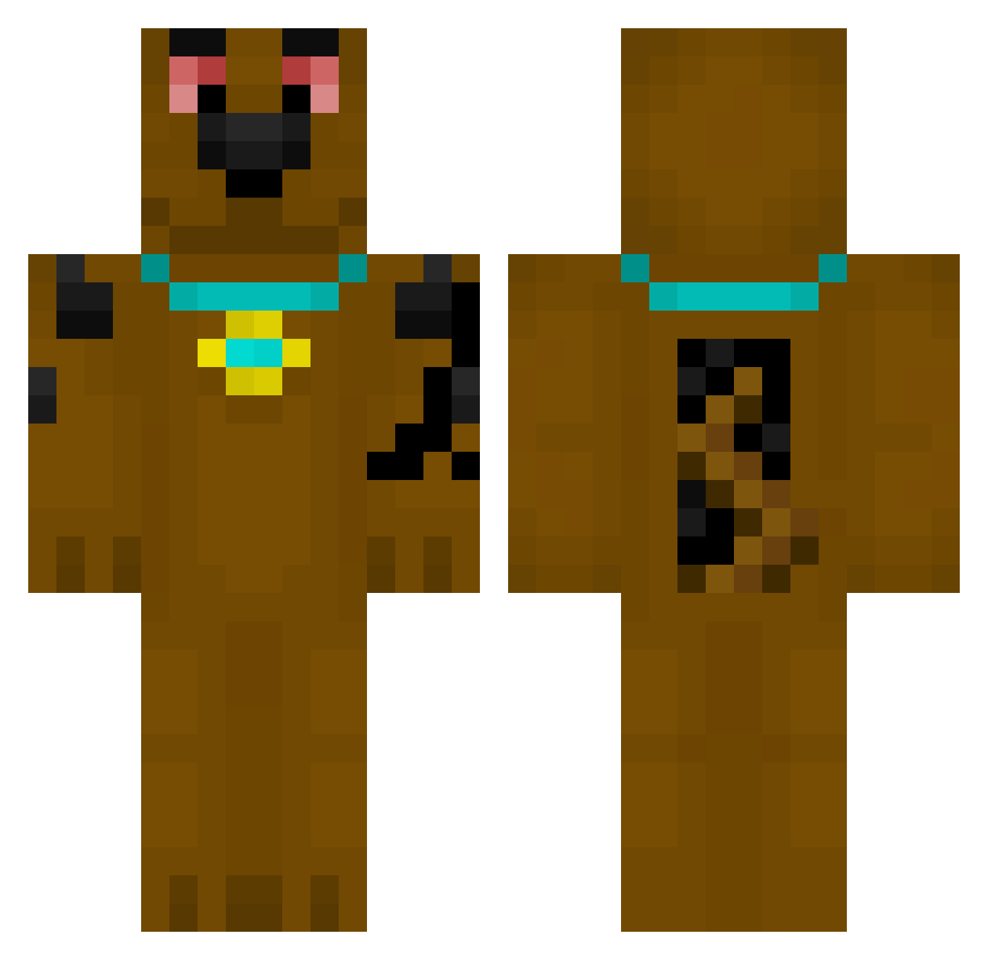 ruulu_ Minecraft skin, front and back view