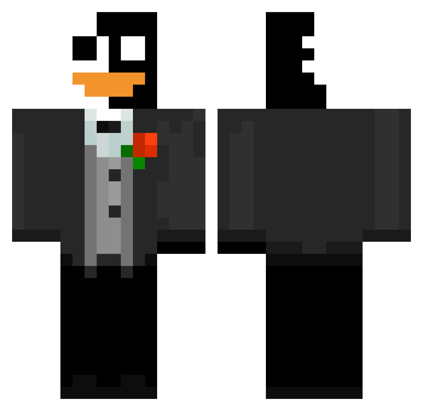 ynvgnick Minecraft skin, front and back view