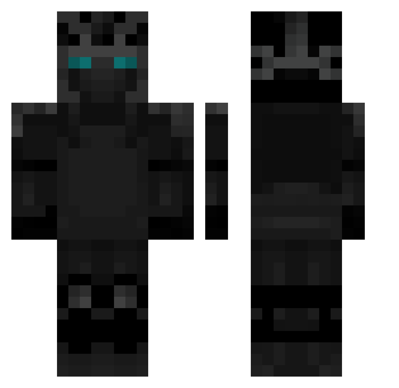 robindaweed Minecraft skin, front and back view