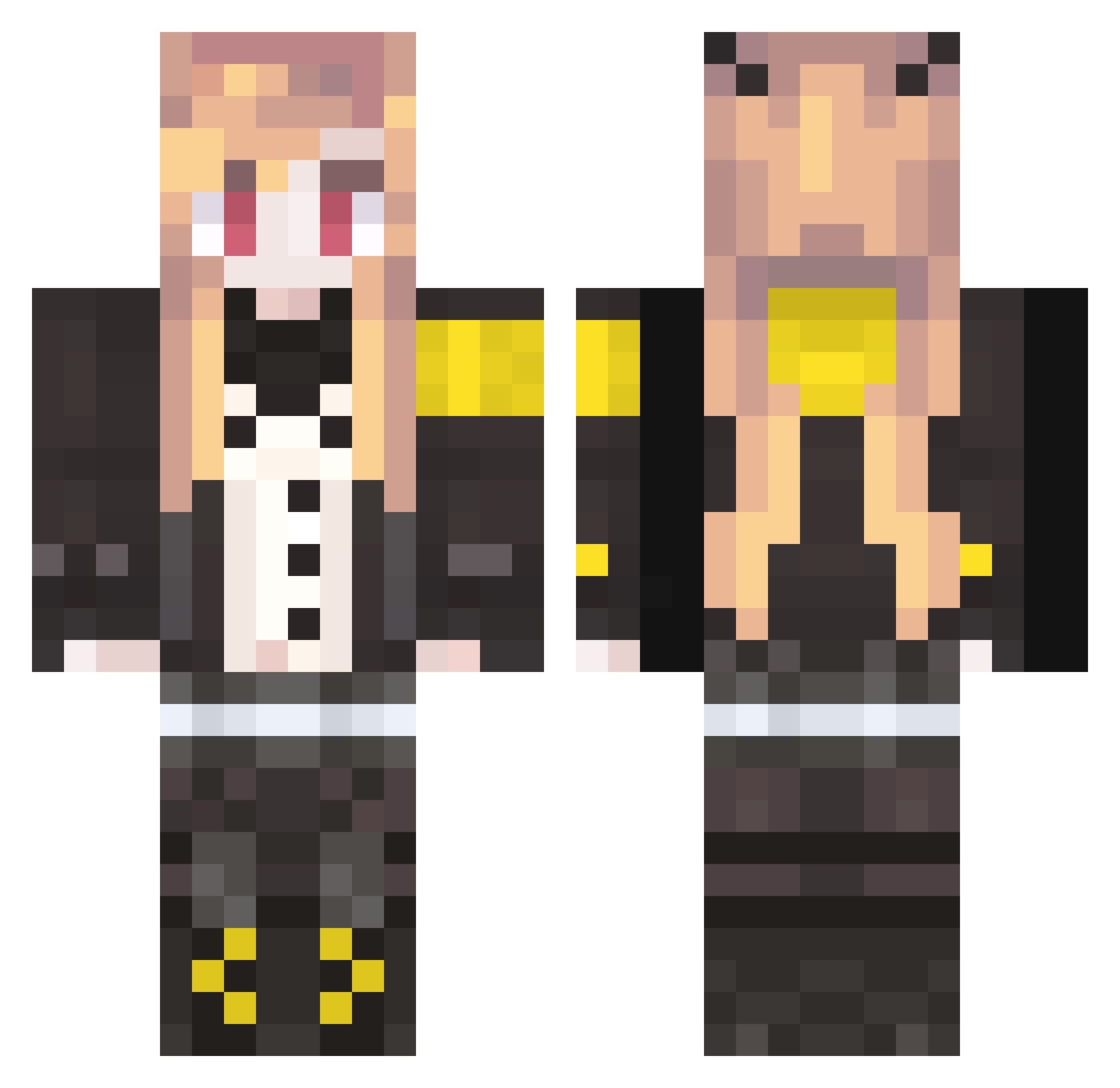 UlrichVonHutten Minecraft skin, front and back view