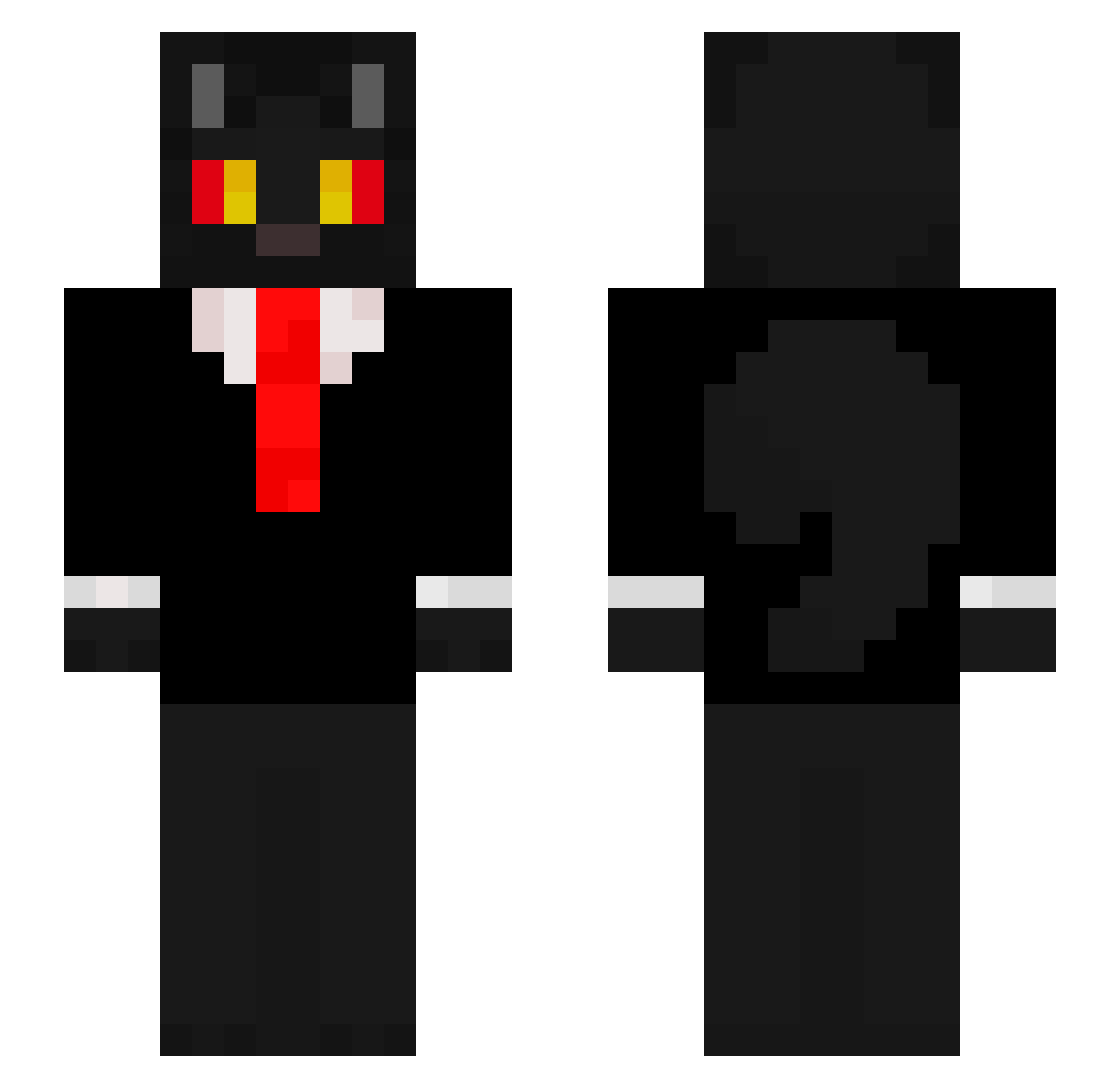 LichtBeige Minecraft skin, front and back view