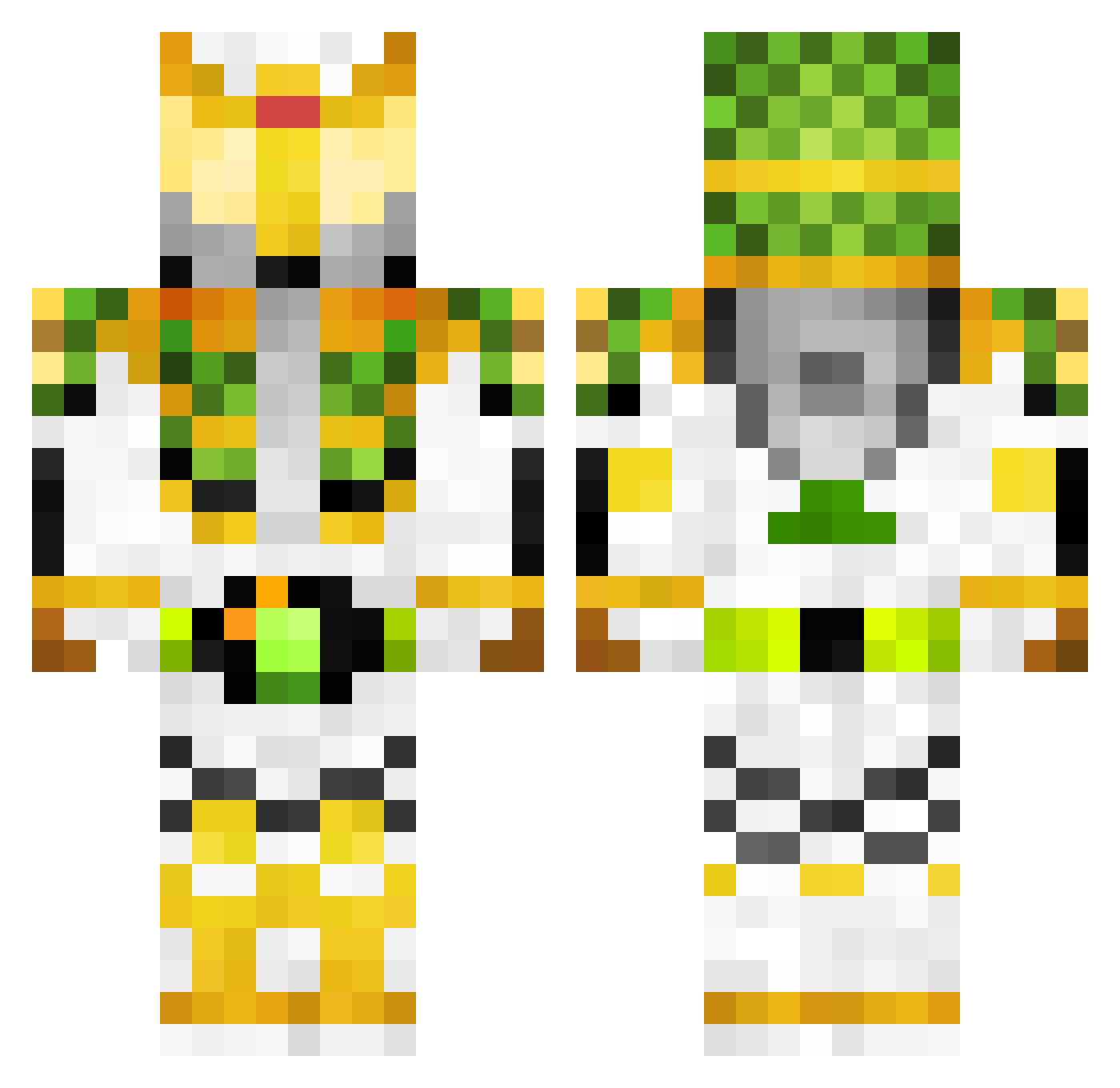 nicethrills Minecraft skin, front and back view
