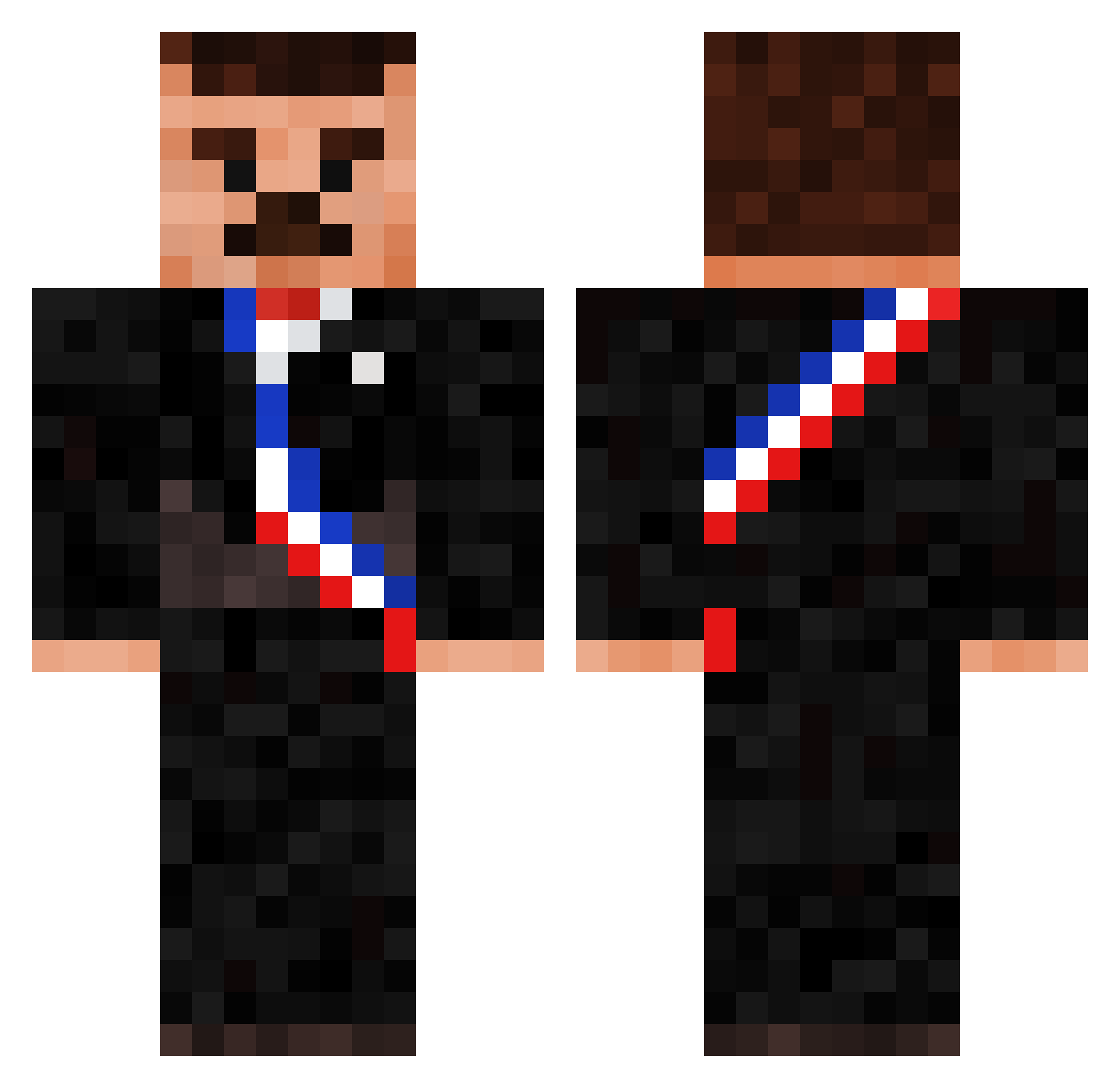 renamax848 Minecraft skin, front and back view