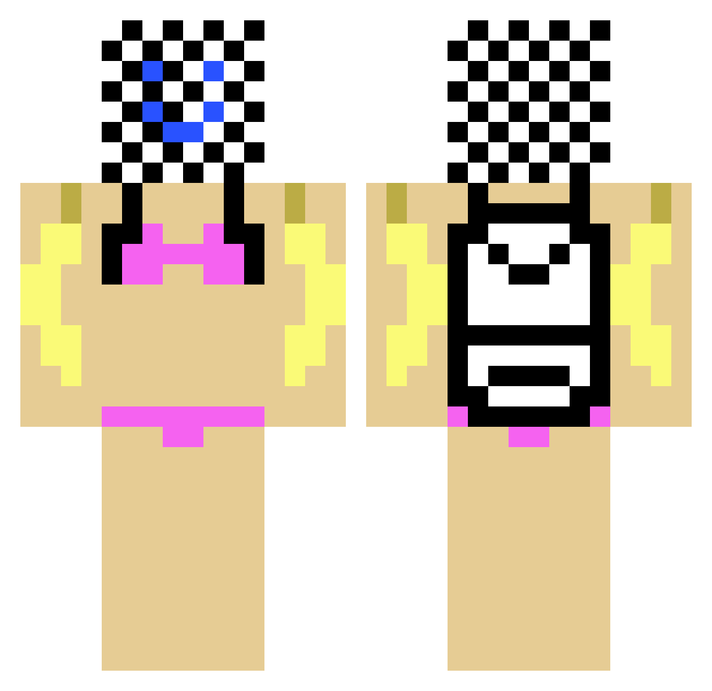 anna___banana Minecraft skin, front and back view