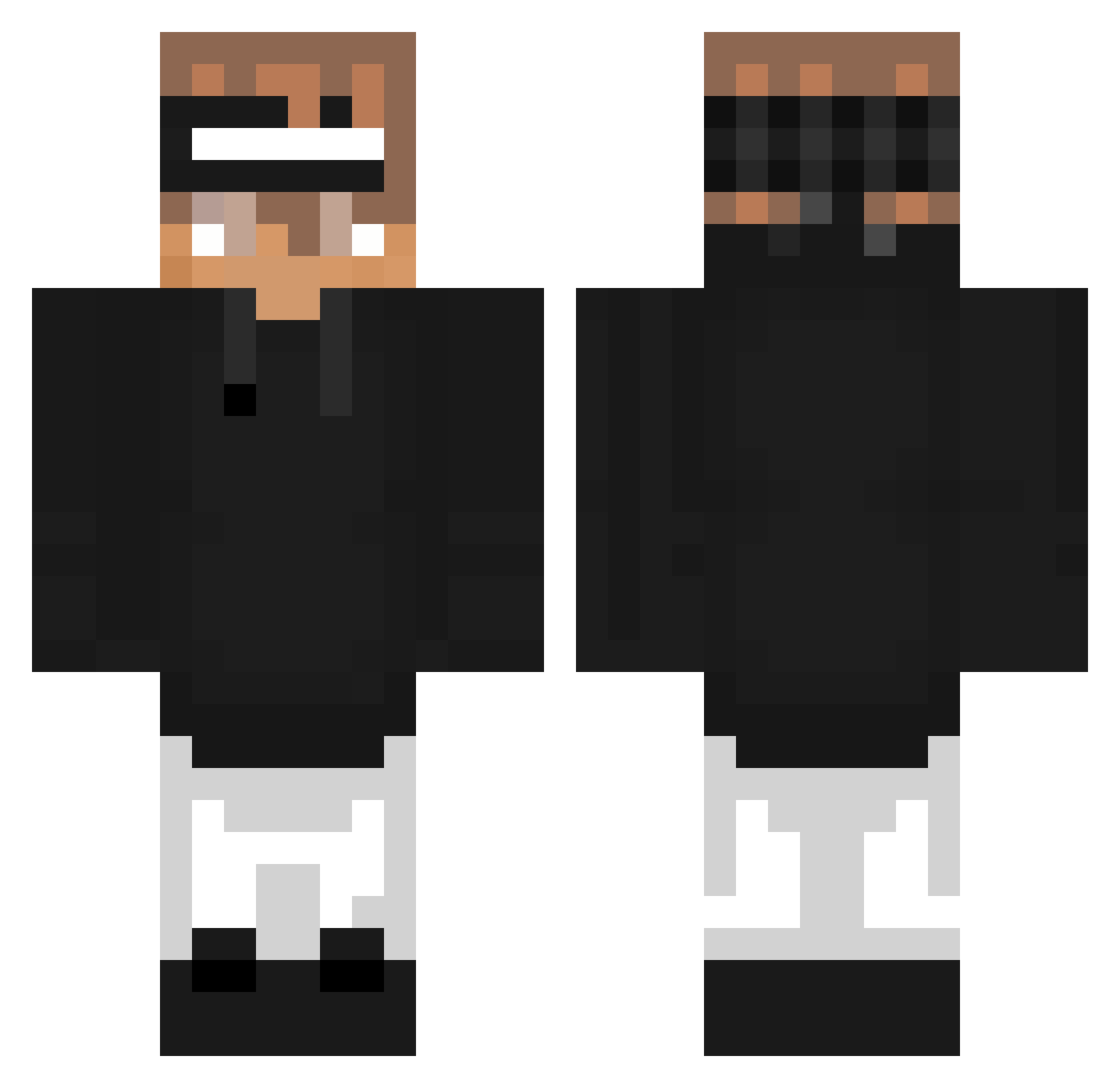 Sweiz__ Minecraft skin, front and back view