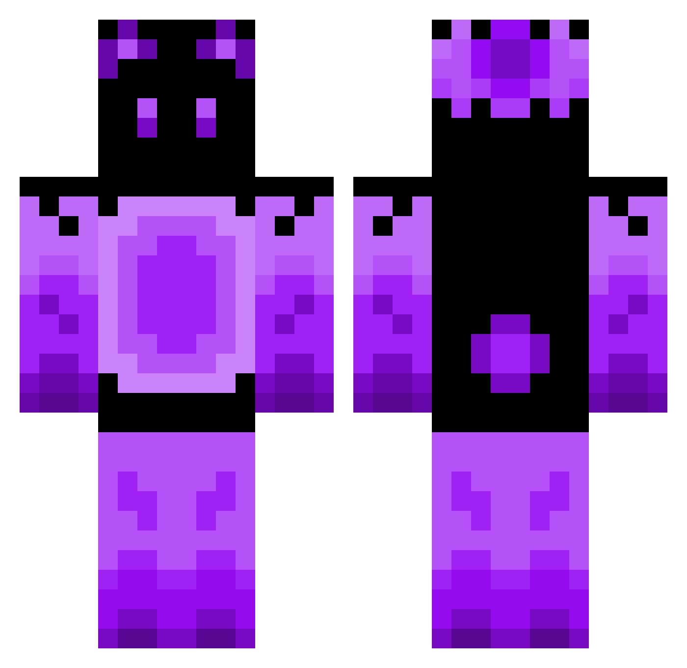 ahappypanduh Minecraft skin, front and back view