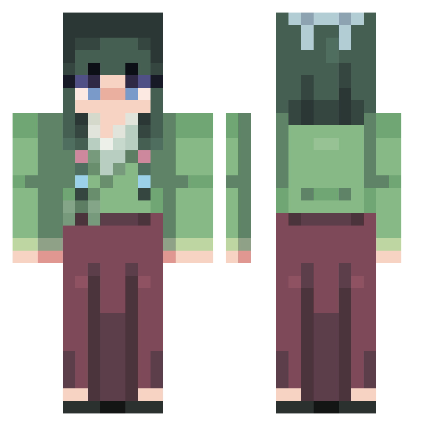 LeSeptembre Minecraft skin, front and back view