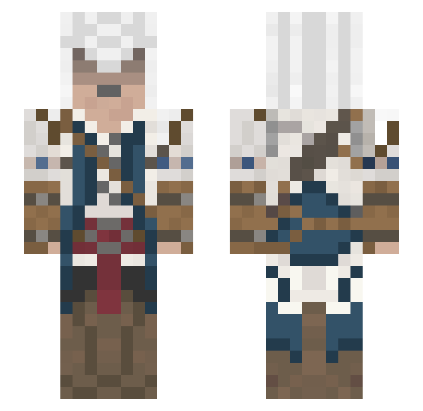 YungCrispy Minecraft skin, front and back view