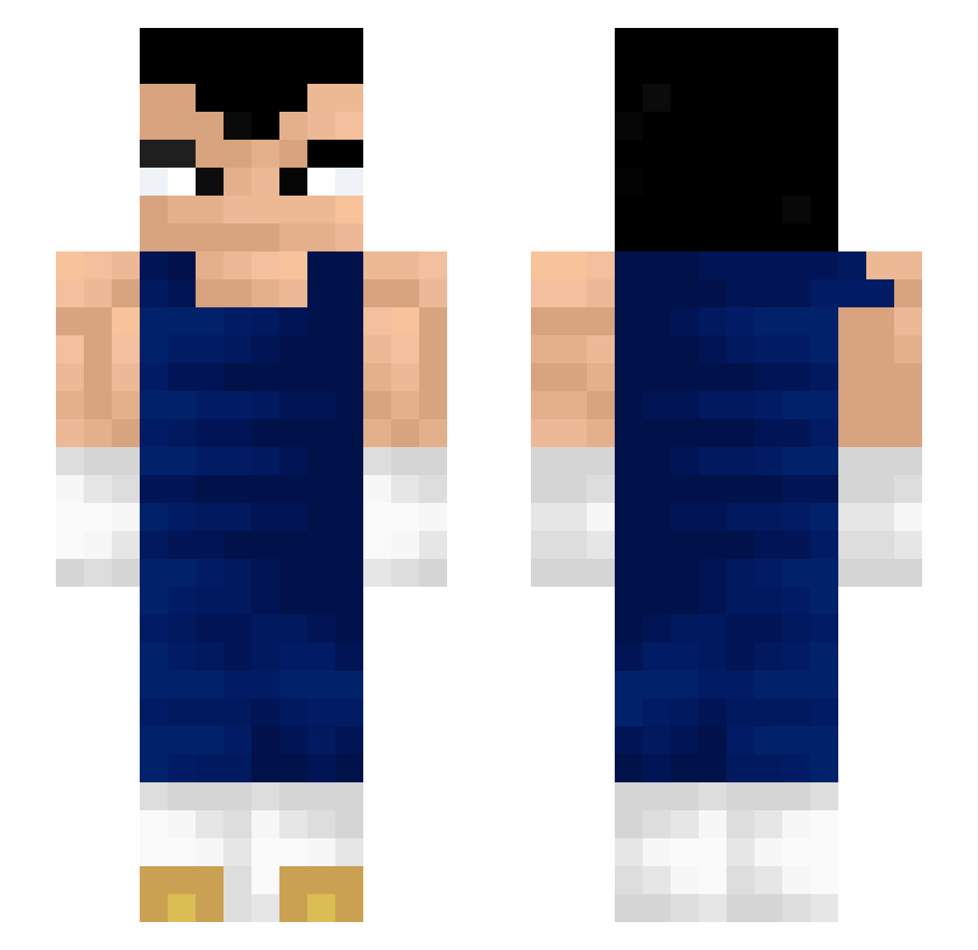 KubekKropkaPl Minecraft skin, front and back view