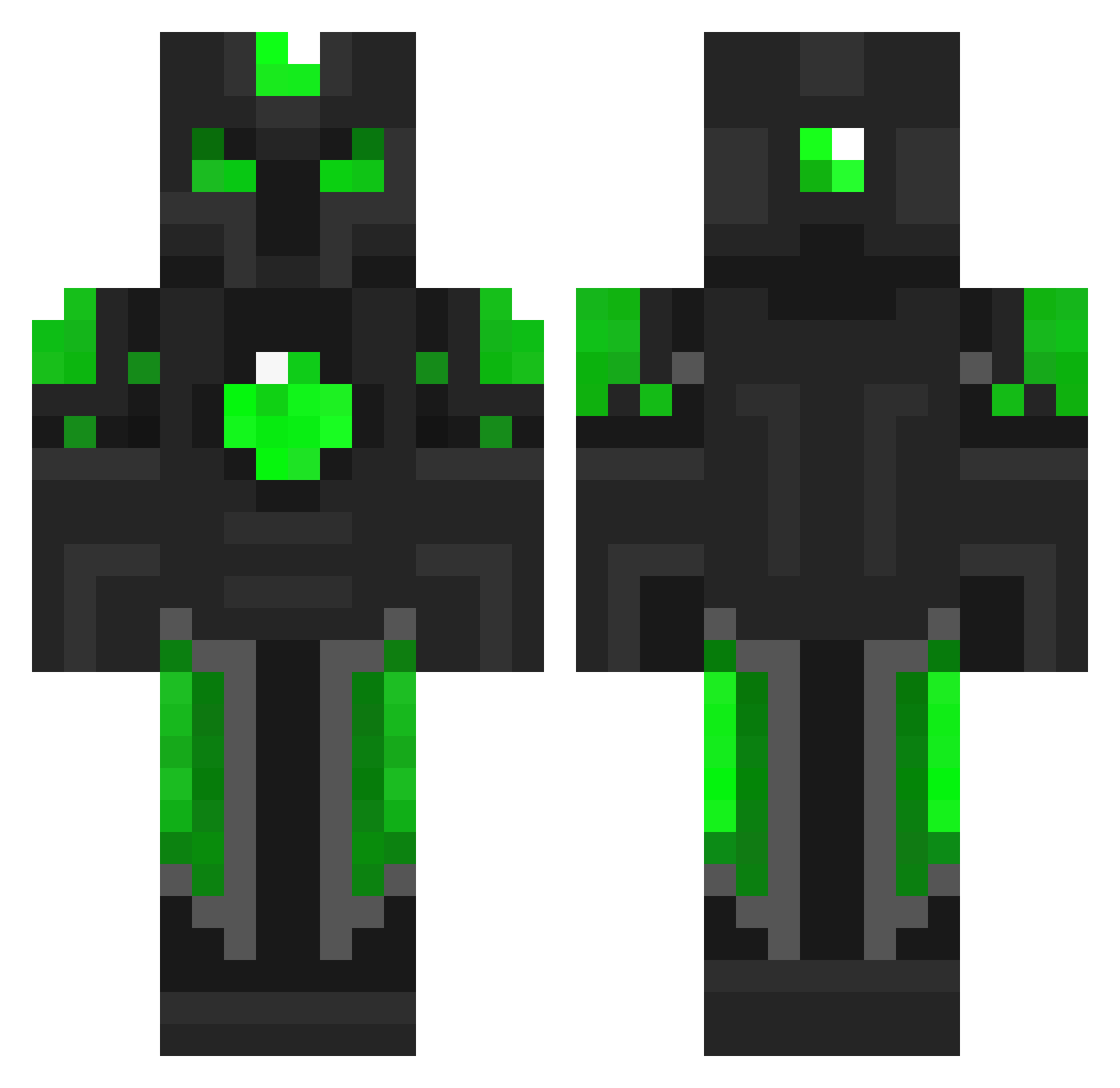 SeniorNob Minecraft skin, front and back view