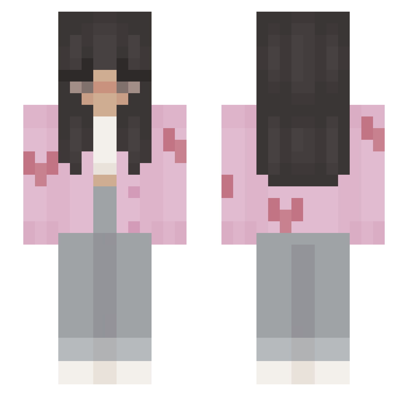 itsmemaii Minecraft skin, front and back view