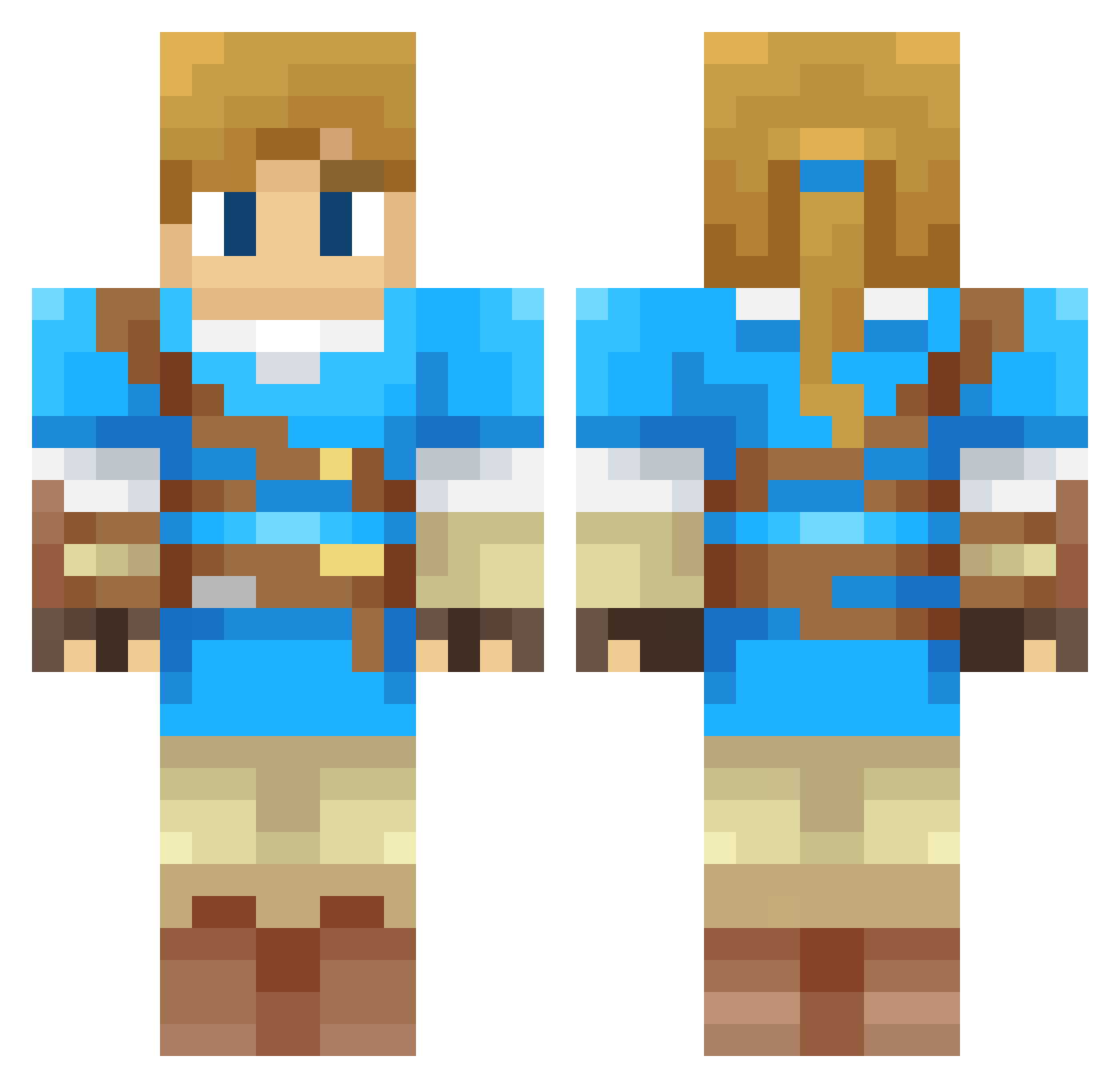 berserk2012 Minecraft skin, front and back view
