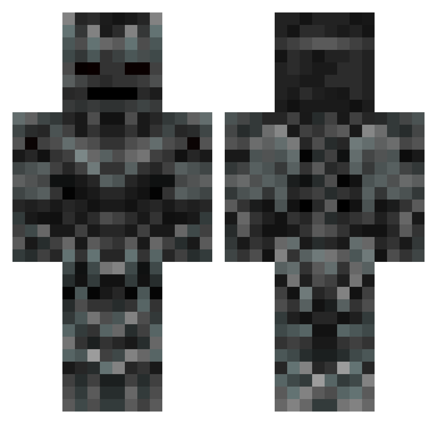 schwiiin Minecraft skin, front and back view
