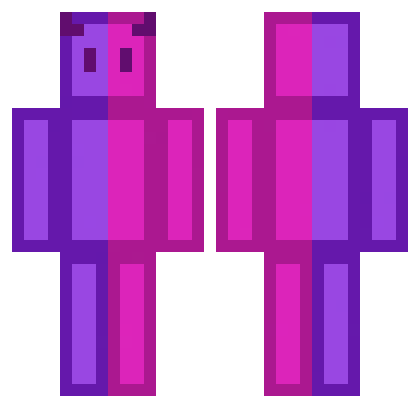 Speary_ Minecraft skin, front and back view
