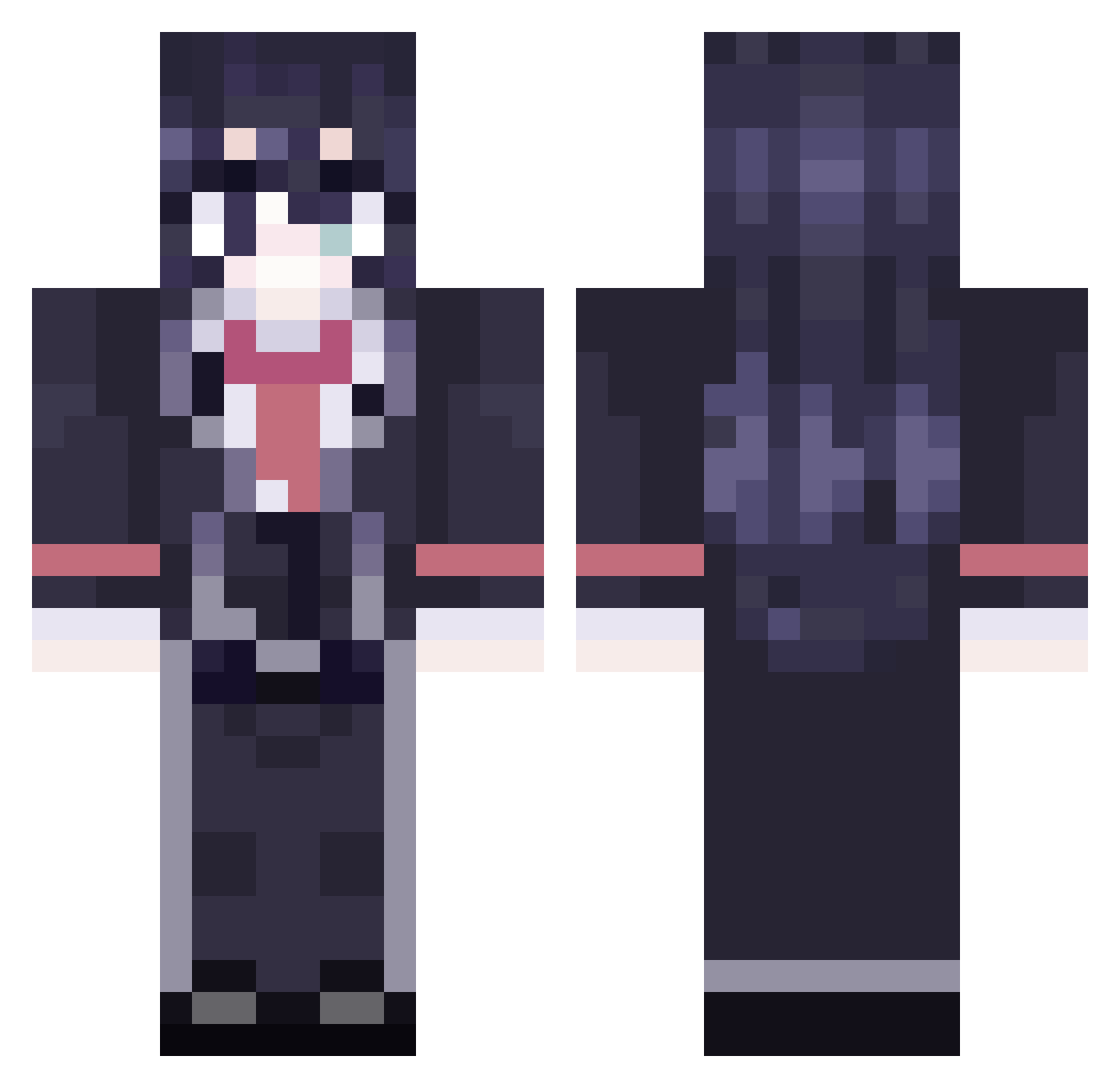 jeffmcsteve Minecraft skin, front and back view