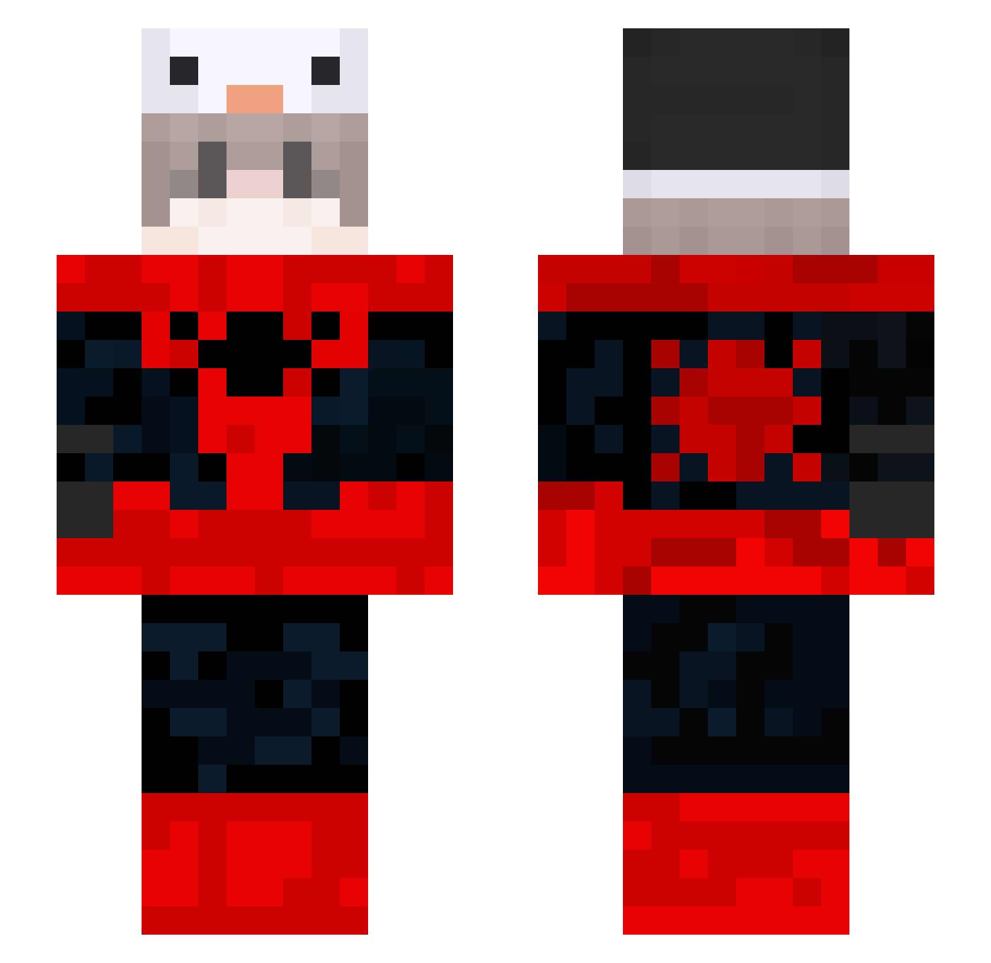 ItsLennyFih6266 Minecraft skin, front and back view