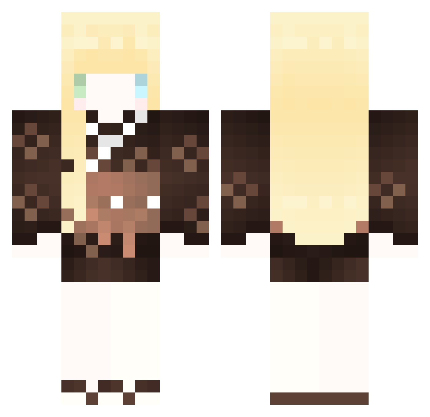kevin0330 Minecraft skin, front and back view