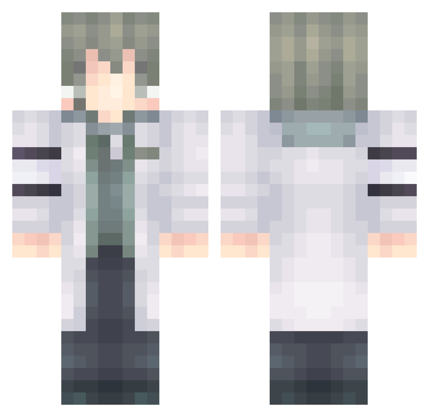 Saint_Royce Minecraft skin, front and back view
