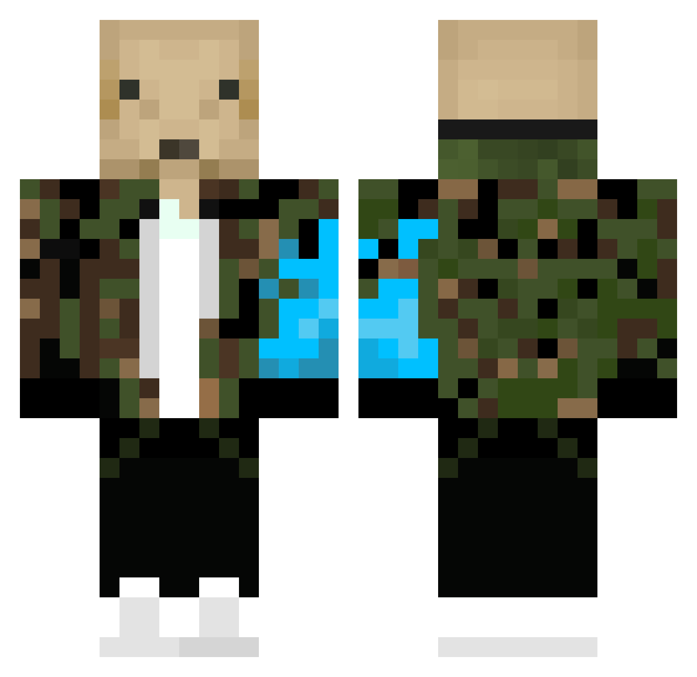antuco28 Minecraft skin, front and back view