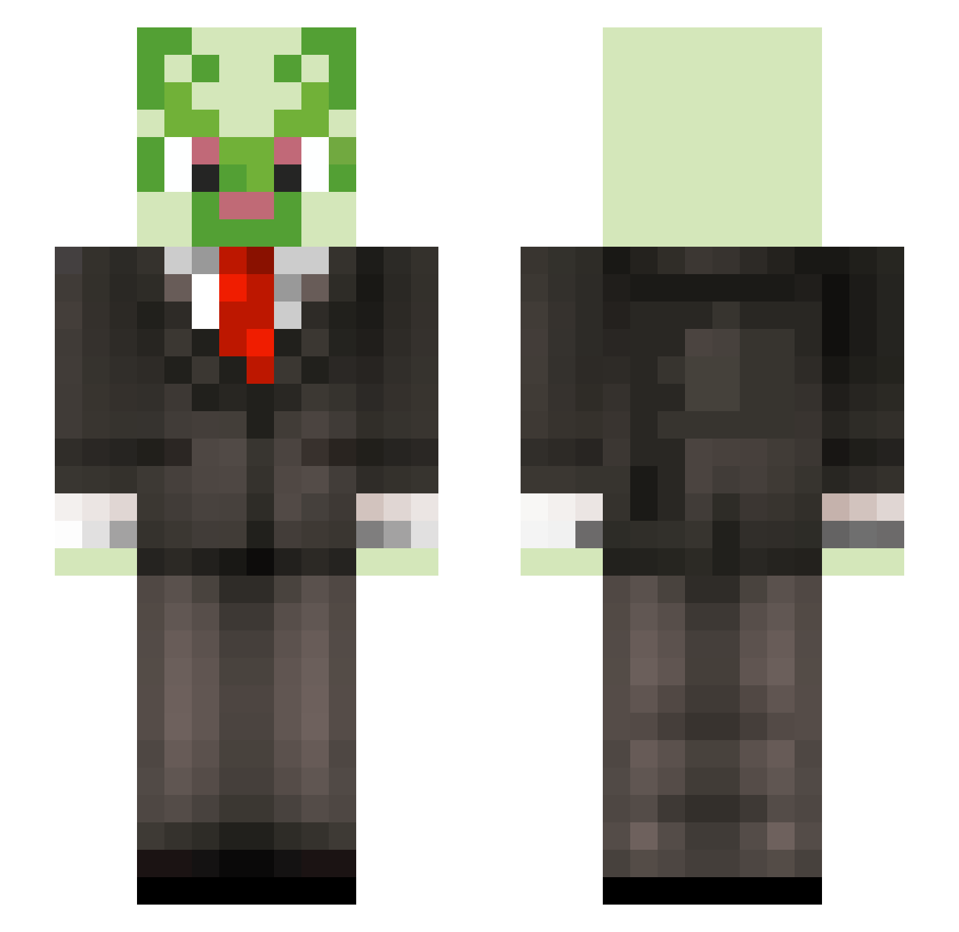 SamedesuDD Minecraft skin, front and back view