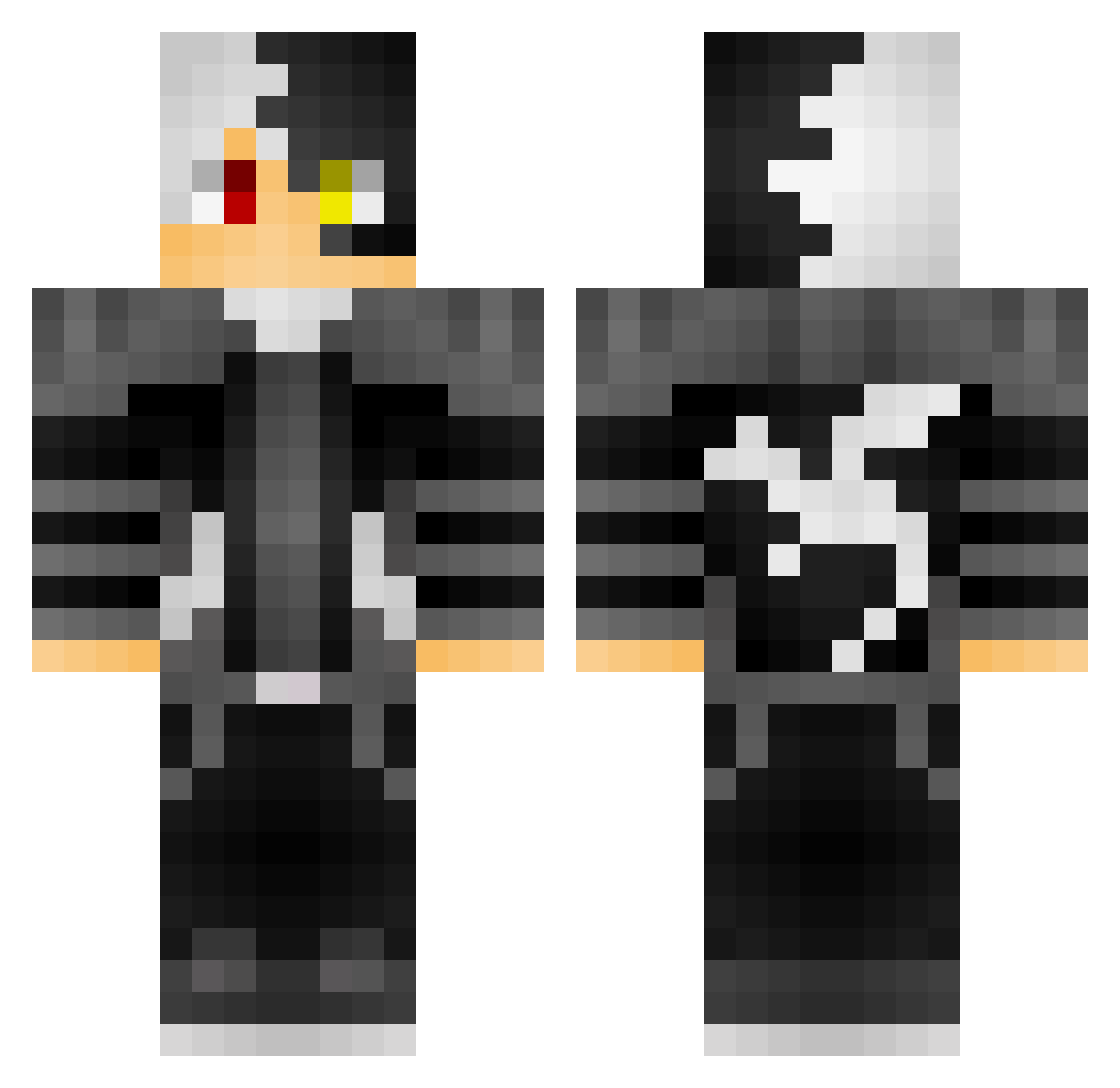GamerBoy80__ Minecraft skin, front and back view
