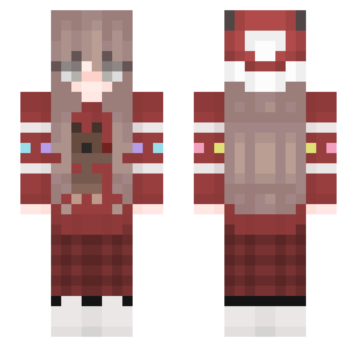 feyre_a Minecraft skin, front and back view
