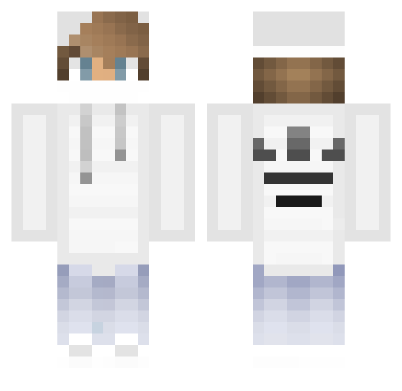 SchoolWifi Minecraft skin, front and back view
